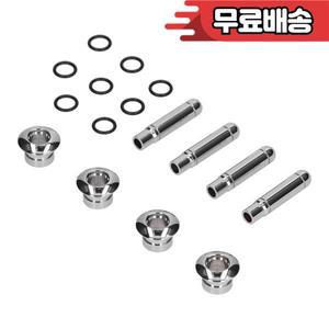 8개 ABS 크롬 자동차 도어 잠금 핀 커버 포함 쉐보레 트랙스 크루즈 말리부 교체용 -