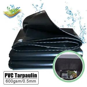 우레탄창 비닐 투명비닐천막 600gsm PVC 방수포 야외 캐노피 방수 천막 심기 안뜰 전망대 발코니 파빌리온