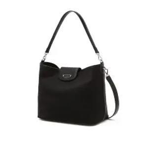 ( dito) 에디토 블랙 나일론 호보 숄더백 M HIBA6E382BK