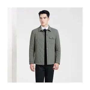 윈터솔져 남자 데일리룩 점퍼 패딩 숄카라 실크 가을 겨울 슬림핏 경량 재킷 코트 KUK4