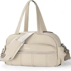 남녀용 VUUDH 짐백 20L 경량 소프트 더플백 - 퍼피 퀼트 여행용 토트와 젖은 포켓 15.6인치 노트북 슬리브