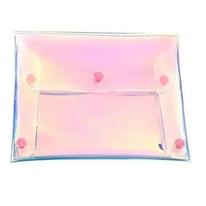 고품질 PVC 홀로그램 파우치 미니백 소품 화장품 17x14cm (WFK9FFZ)