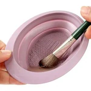 세척용 브러쉬 패드 화장도구 세척판 퍼프 세척효과 소형 세탁 (WFK9NZY)