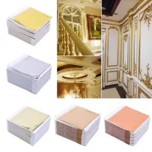 골드 도금장식 잎 아트 공예 벽 호일 네일 슬 (WFK9XTY)