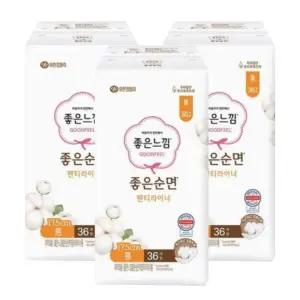 [좋은느낌][좋은느낌] 좋은느낌 좋은순면 팬티라이너 롱 36Px3팩 (42930029)