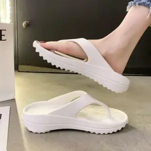 키높이 여자신발 푹신 남여공용 플리플랍 슬리퍼 5CM 쪼리 신발 샌들