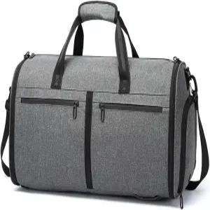 남성 정장 보관가방 접이식 비즈니스 여행용 핸드백 의류 더플 팩(신발 포켓 포함) 대용량 수하물 백팩