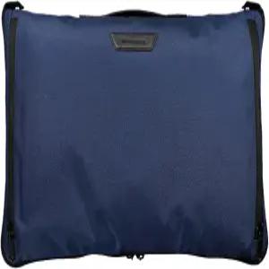 프렌치 - 옷장 가방 울트라 네이비 의류 여행 10개의 옷걸이와 신발 접히지 않는 빠른 포장 이탈리아 가죽