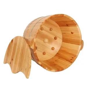 나무 족욕통 바스켓 물통 욕조 히노끼 편백 가정용