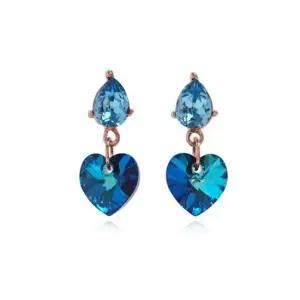 E550 블루 오스트리아 크리스탈 은침 귀걸이 여자귀걸이 귀걸이추천 학생귀걸이 모임 여자선물