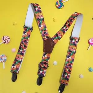 패턴 어린이 멜빵 젤리 주니어멜빵 아동멜빵 유아멜빵 패션멜빵 키즈멜빵