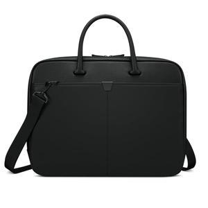 레노버 15.6인치 노트북 가방(T200) - 패딩 처리된 장치 수납공간이 있는 방수 가죽 메신저백 여행 및 비즈니스를 위한 어깨끈이 멀티 수납공간 전문 핸드백