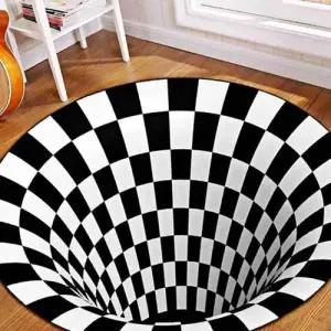 80cm 착시매트 3D매트 유니크러그 원형러그 거실 WFIKSW3