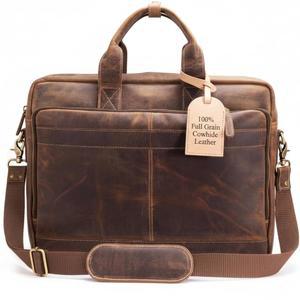 남성용 가죽 메신저백 - 노트북 케이스, 사무용 서류 가방, 노트북용 컴퓨터