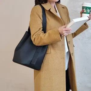 [쉬즈마담]A42415 토트 빅가죽 숄더백