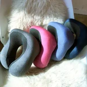 베이직 메모리폼 목베개 여행용 기내용 목 베개 쿠션 (WFKAEFY)