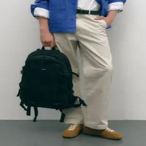 질스튜어트 액세서리 남성 26SS [인기재입고][코듀라] 블랙 US 코듀라 캐주얼 백팩 (노트북수납) JUBA6E45