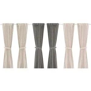 [이케아] LENDA 렌다 커튼한쌍+장식띠 140x250cm/반투명커튼/블라인드/사생활보호