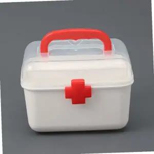 [콩심팥심]가정용구급함 구급 응급용품 투명커버 구급함 비상 응급 약상자