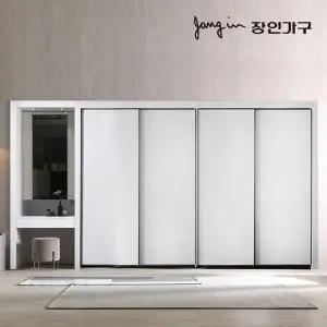 [장인가구]T]단테 모던 화장대 파우더 슬라이딩 붙박이장 270cm