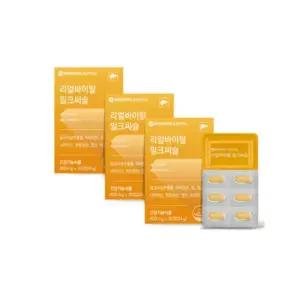 애즈유 리얼바이탈 밀크씨슬 간 선물 30정 X3