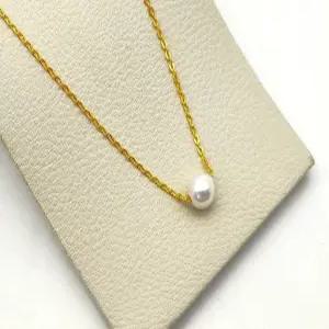 24K 순금 1돈 8mm 펄 목걸이(18k 연결고리 장식)