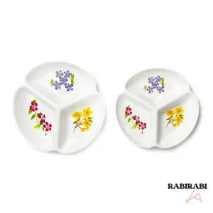 . 삼각나눔접시 . 주방소품 일회용접시 세척용이