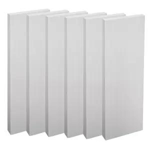 6개의 사각형 알루미늄 플랫 바 1 /4 6061 플레이트 (6mm) 두께 x 폭 2 길이 12 T6511 산업용 건물용