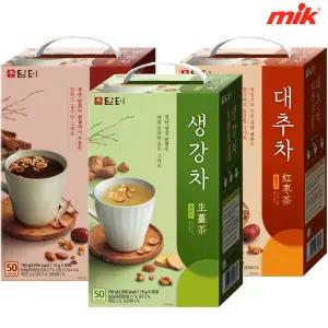담터 생강차 / 쌍화차 / 대추차 50T [콘푸레이크 천마차/호두 아몬드 율무차/유자차//