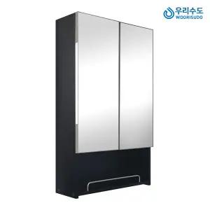 우리수도 전면거울 500Ⅹ800장 오픈블랙장 욕실장 화장실장 욕실수납장