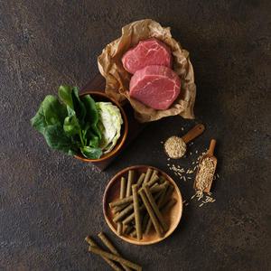 힐링펫 강아지수제사료 스틱형 소고기사료 400g 2개