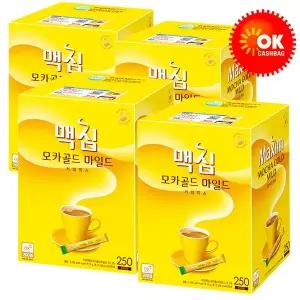 [동서식품][맥심] 모카골드 마일드 커피믹스 250Tx4 (1박스)총1000T