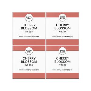 해피바스 오리지널 컬렉션 체리블러섬 비누 90gx4입/세수비누