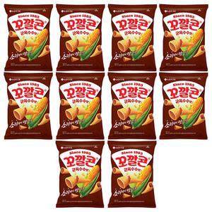 롯데 꼬깔콘 군옥수수맛 67g x 10개