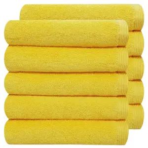 호텔수건 150g 레알옐로우 5장/10장/20장 40cm x 80cm 보통두께 데일리 노란색수건 노란색타올