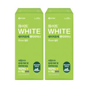 화이트 네이처포레 팬티라이너, 일반, 81매, 2개