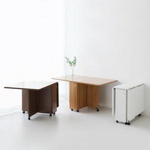 확장형식탁 접이식테이블 원목식탁테이블 공간활용식탁 이동식테이블