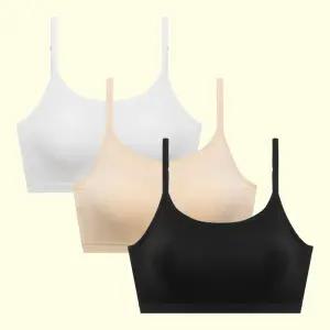 아이엠속옷 주니어 학생 브라 3p 노와이어 일체형패드 중학생 청소년 브래지어