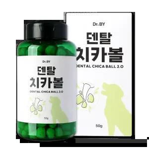 닥터바이 강아지 치석 제거 간식 입냄새 완화 덴탈치카볼