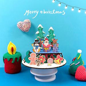 [문구티쳐] 토단 크리스마스 썰매 오르골 만들기 1인세트 DIY 크리스마스소품 초등만들기