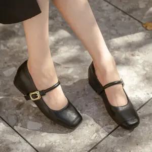 SOVO 마팅풀 메리제인 웨지 단화 1cm