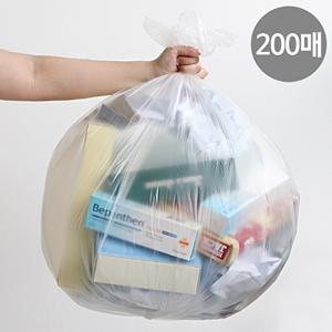 [네이쳐리빙]재활용 쓰레기 분리수거 배접 비닐봉투200매(80L)
