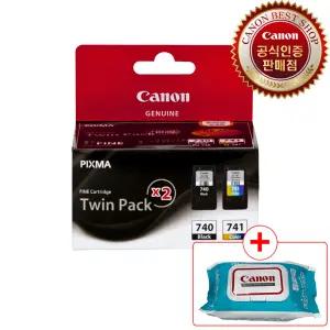 캐논 정품 잉크 PG-740+CL-741 TWIN 검정+컬러 세트 MX397 MG2170