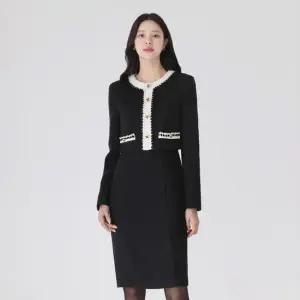 XXL까지) 제니드 배색 트위드 원피스 겨울 코디 오피스룩 하객룩 연말룩 모임룩 파티룩 빅사이즈