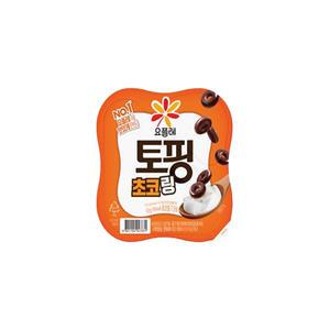 요플레 토핑 초코링125g x 12개 냉장무배