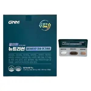 GNM자연의품격 올인원 뉴트리션 멀티비타민 칼슘 마그네슘 2600mg x 30개입 1개 / 써클