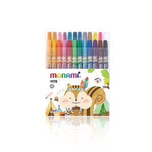 (모나미) MONIZOO 모니주 샤프식 색연필 24색(블루)