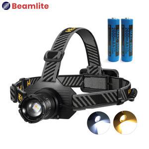 SF02 헤드랜턴 충전식 LED 줌 기능 모션센서 캠핑 등산 낚시 작업용 헤드렌턴 안전모 후레쉬
