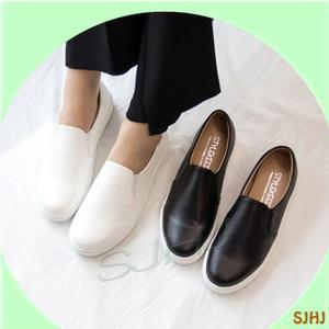 STYLEKEEP 제이슨 심플 디자인 컴포트 여성 스니커즈/블랙/화이트/매력있는 디자인/이쁜/어디에나 어울리는 스타일리시 로퍼/슬립온/단화/구두 편안하게 차분한 슈즈/