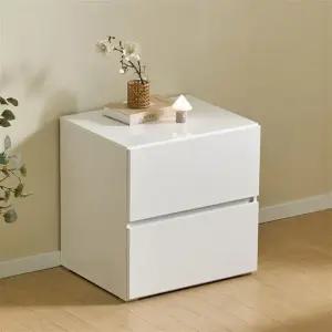 (착불)로쏘 블록 E0 광폭 2단 LPM 서랍장 600 화이트